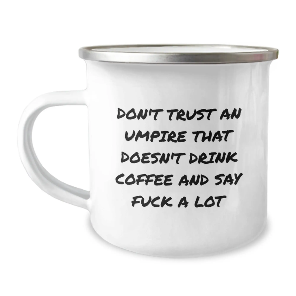 Funny Umpire Gifts from Friends for Men, Umpire Camping Mug for Graduation Unique Gift Ideas - Image 1