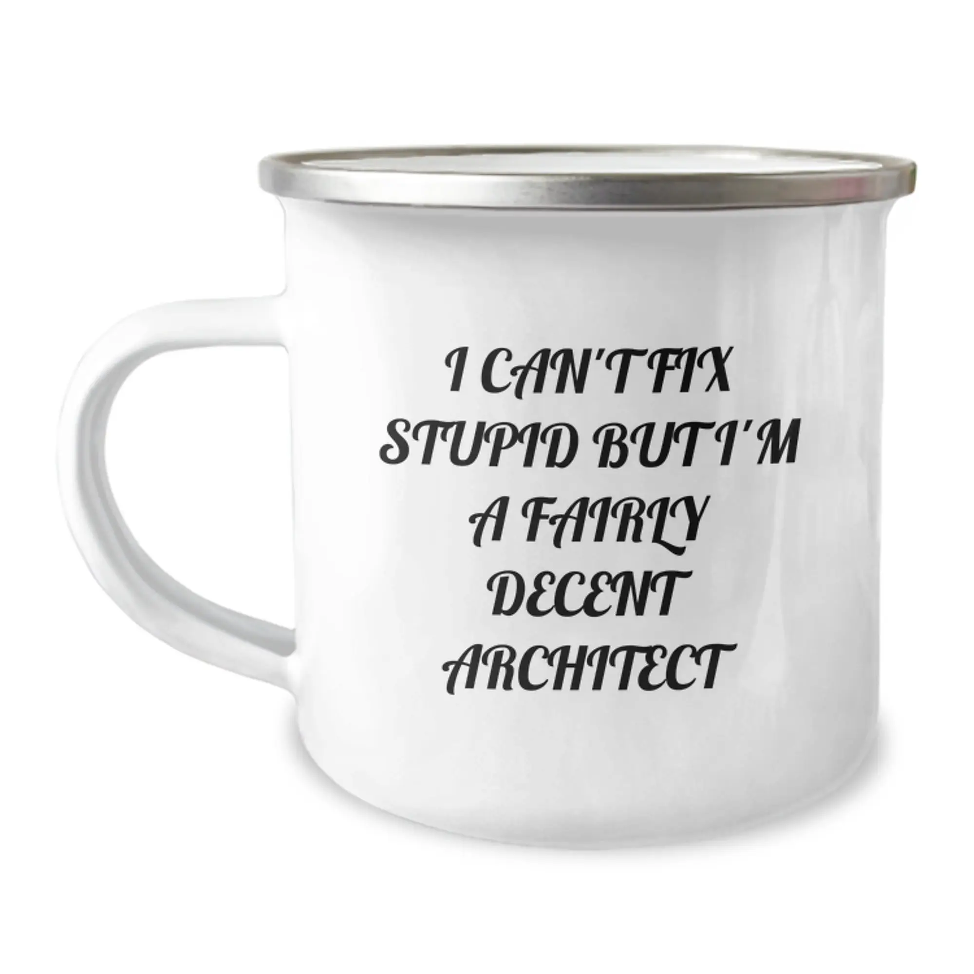 Funny Architect Gifts from Family - I'm A Fairly Decent Architect Camping Mug for Graduation Unique Gifts - Image 1