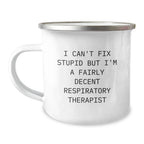 Funny Respiratory Therapist Gifts from Friends for Men - I'm A Fairly Decent Respiratory Therapist Christmas Unique Mug