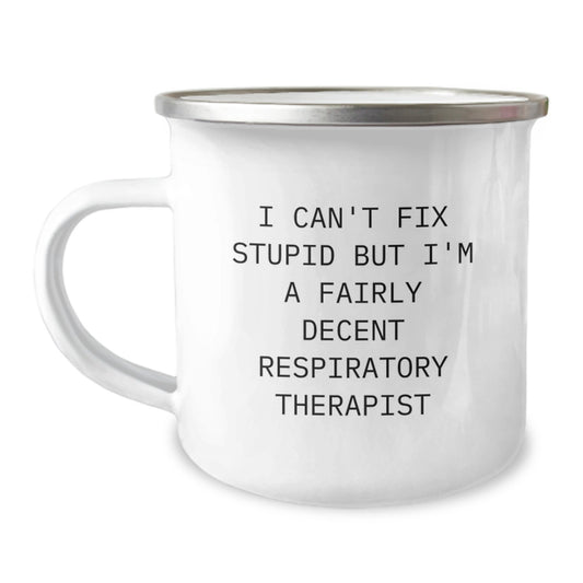 Funny Respiratory Therapist Gifts from Friends for Men - I'm A Fairly Decent Respiratory Therapist Christmas Unique Mug - Image 1