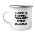 Funny Secretary Gifts, Camping Mug, Birthday Unique Presents, Gifts from Friends for Secretary - Image 1