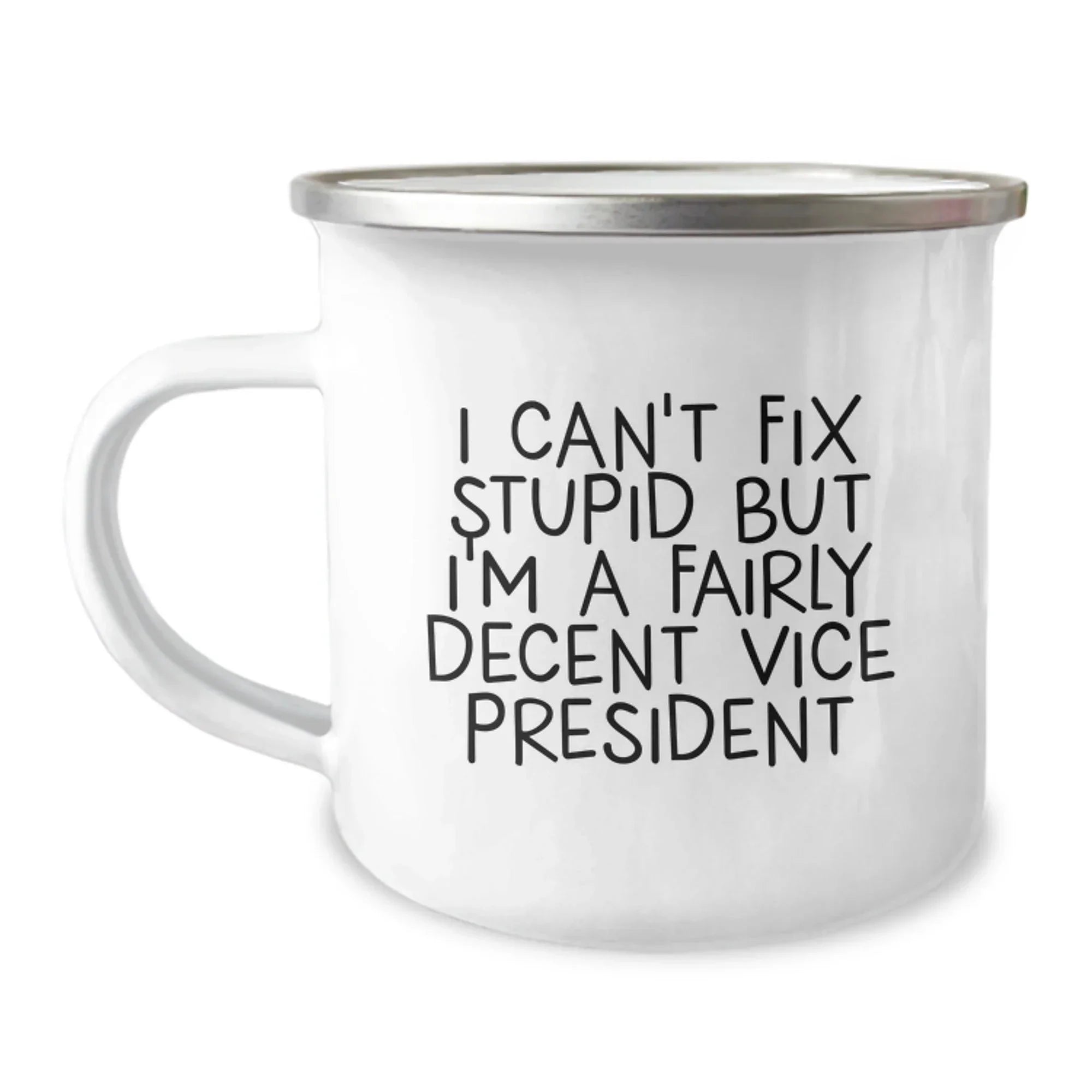 Funny Vice President Gifts from Friends, Men, Coworkers - I'm A Fairly Decent Vice President Camping Mug, Christmas Unique