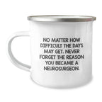Gifts from Friends for the Dedicated Neurosurgeon - Inspirational Camping Mug