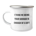 Unique Gifts from Men for their Funny Goddad on Father's Day Camping Mug - Image 1