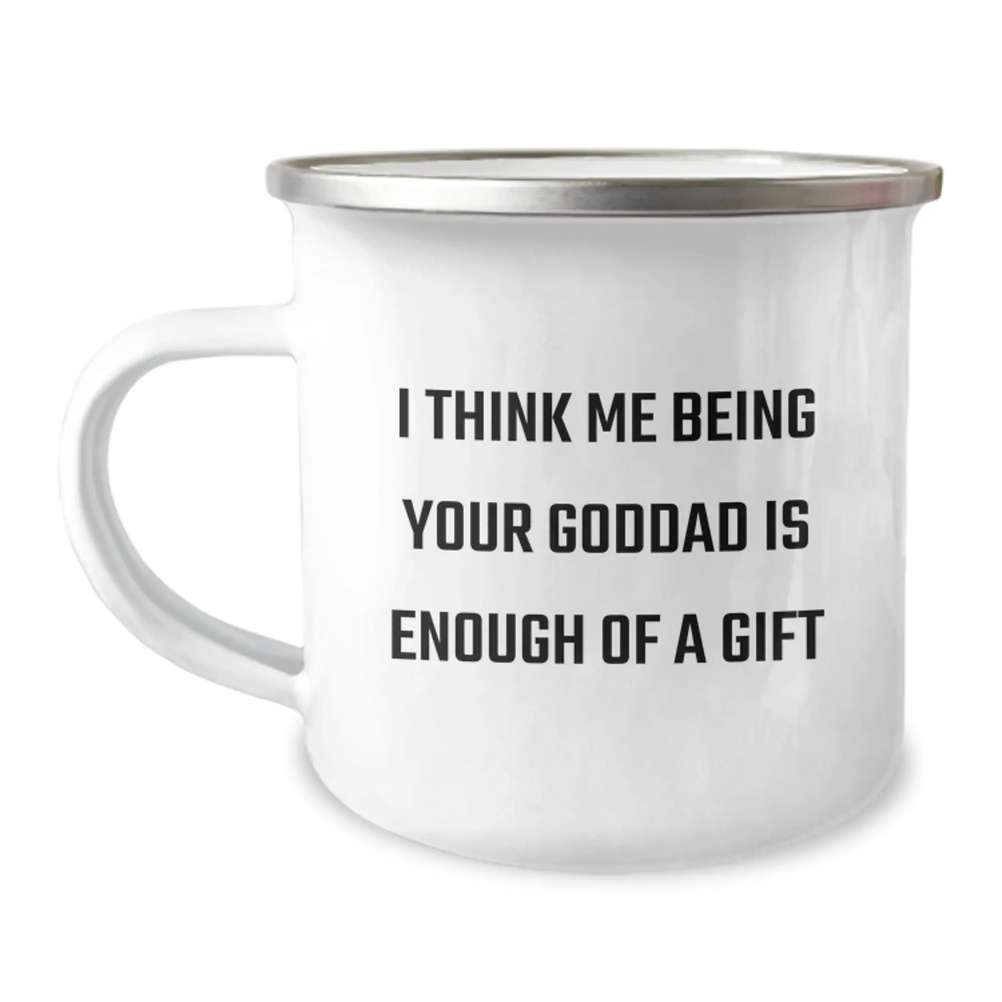 Unique Gifts from Men for their Funny Goddad on Father's Day Camping Mug - Image 1