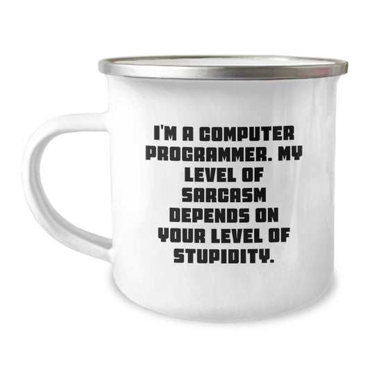 Funny Computer Programmer Gifts from Friends for Men - I'm A Computer Programmer Mug, Christmas Unique Gifts, Camping Mug - Image 1