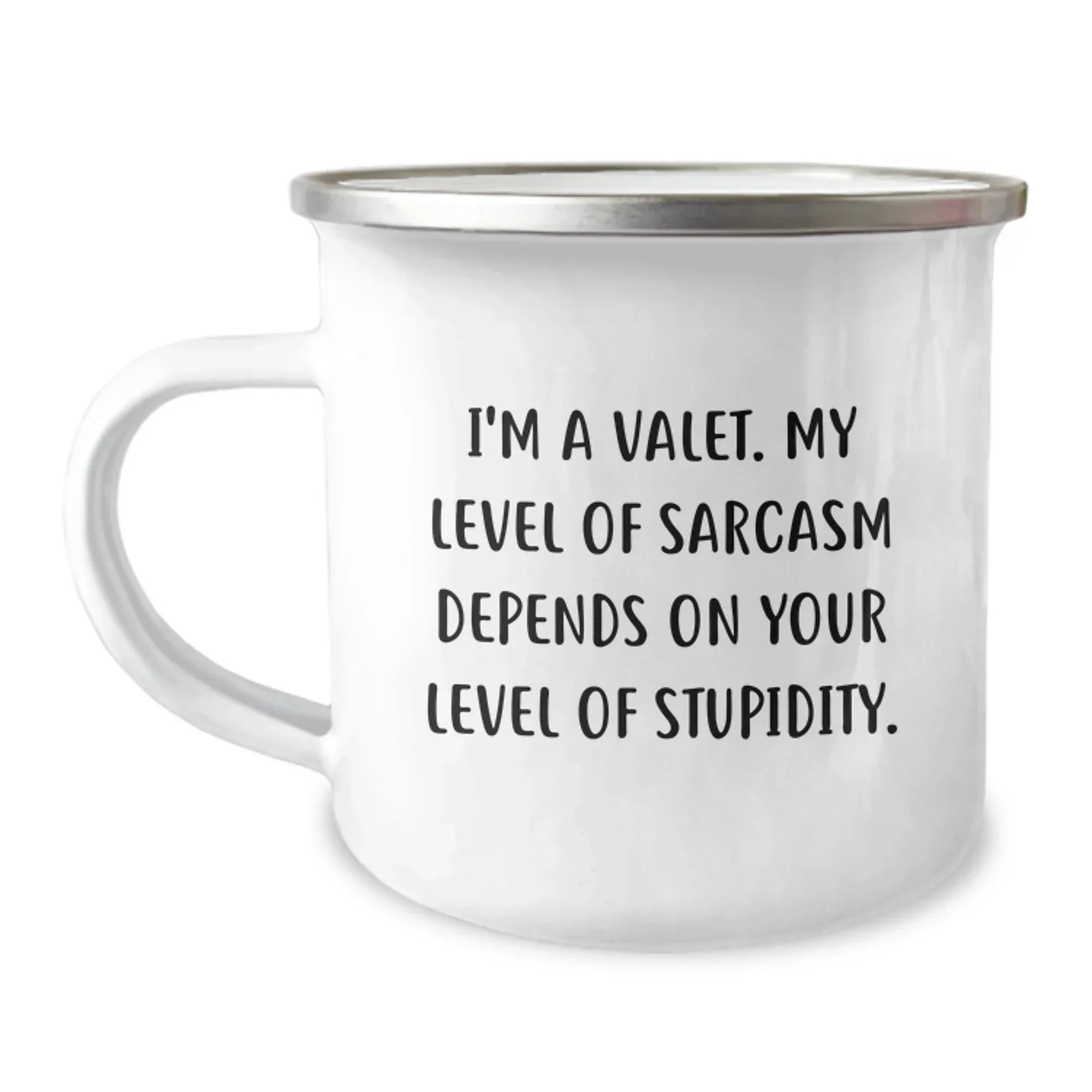 Funny Valet Gifts for Men - 'I'm A Valet. My Level Of Sarcasm Depends On Your Level Of Stupidity.' Valet Christmas Unique Gifts from Friends