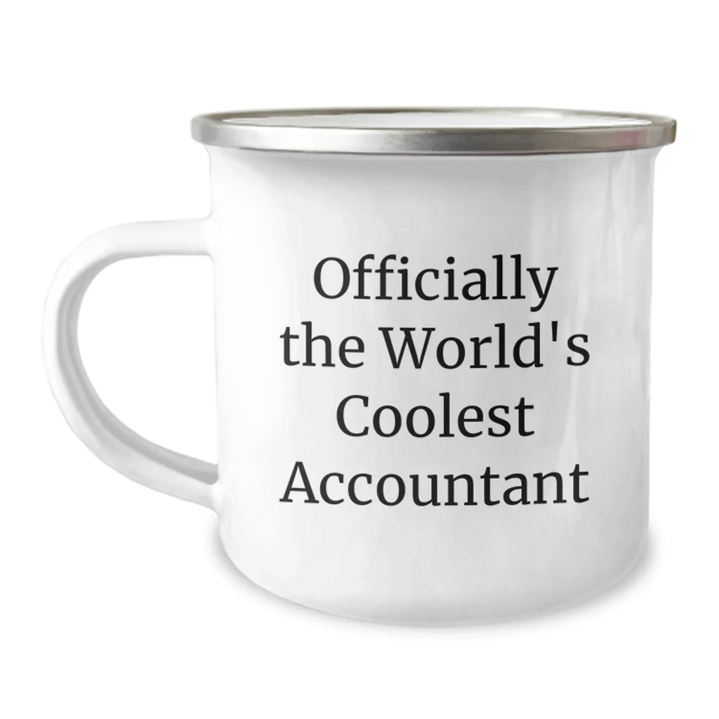 Funny Accountant Gifts from Friends Christmas Unique Mugs for Accountants, Officially The Worlds Coolest Accountant