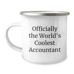 Funny Accountant Gifts from Friends Christmas Unique Mugs for Accountants, Officially The Worlds Coolest Accountant