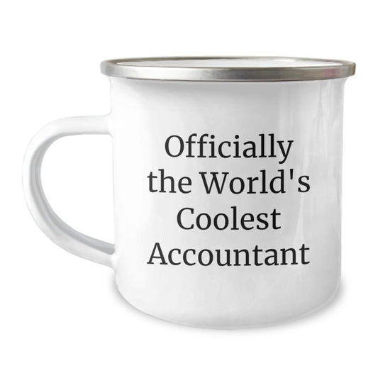 Funny Accountant Gifts from Friends Christmas Unique Mugs for Accountants, Officially The Worlds Coolest Accountant - Image 1