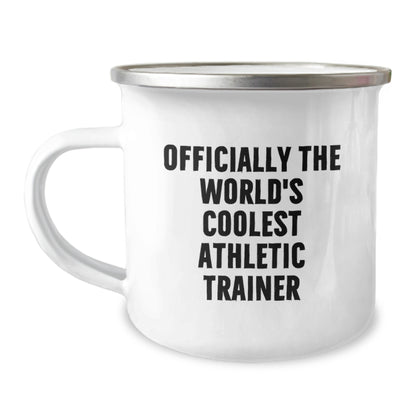 Funny Athletic Trainer Gifts from Friends - Officially The World's Coolest Athletic Trainer Camping Mug for Men, Unique Christmas Unique Gifts - Image 1