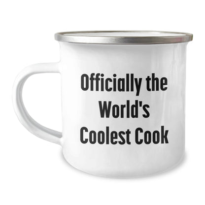 Funny Quotes for Cook, Camping Mug Gift Ideas for Men, Unique Christmas Unique Gifts from Family, Officially The World's Coolest Cook - Image 1