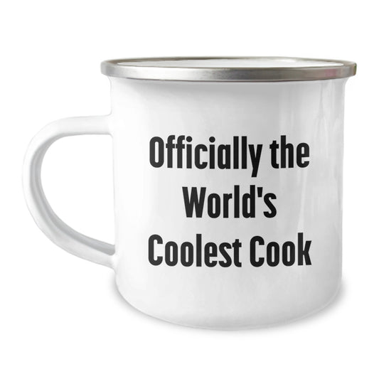Funny Quotes for Cook, Camping Mug Gift Ideas for Men, Unique Christmas Unique Gifts from Family, Officially The World's Coolest Cook - Image 1