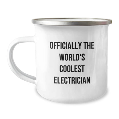 Funny Electrician Gifts for Men Friends Family, Officially The World's Coolest Electrician Unique Christmas Unique Gifts from Men to Electrician - Image 1