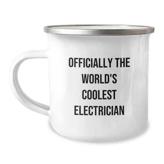 Funny Electrician Gifts for Men Friends Family, Officially The World's Coolest Electrician Unique Christmas Unique Gifts from Men to Electrician - Image 1
