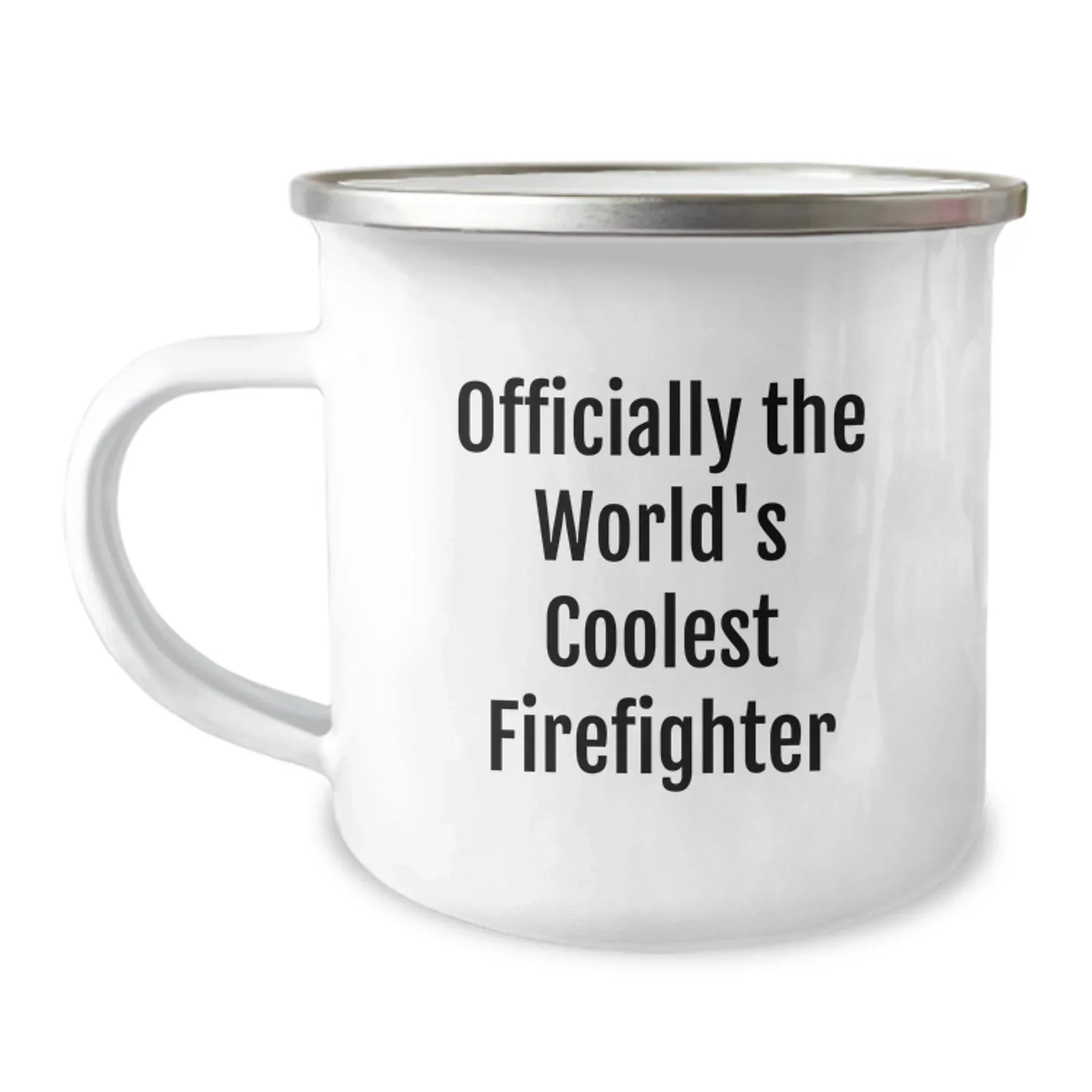 Gifts for Firefighters - Officially the World's Coolest Firefighter, Funny Camping Mug, Christmas Unique Gifts from Friends, Family, or Coworkers