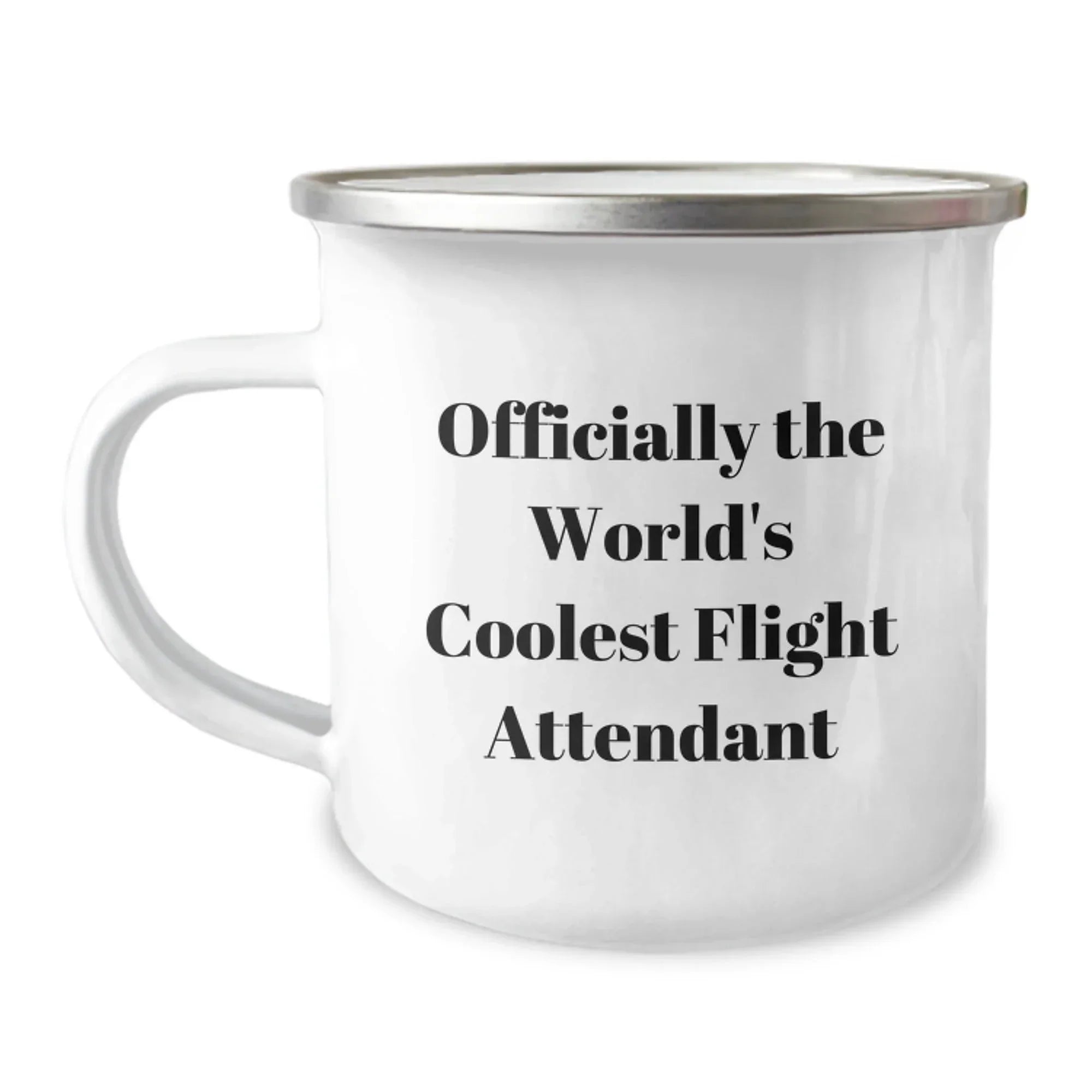 Gifts from Friends for Flight Attendants, Officially the World's Coolest Flight Attendant, Insulated Camping Mug