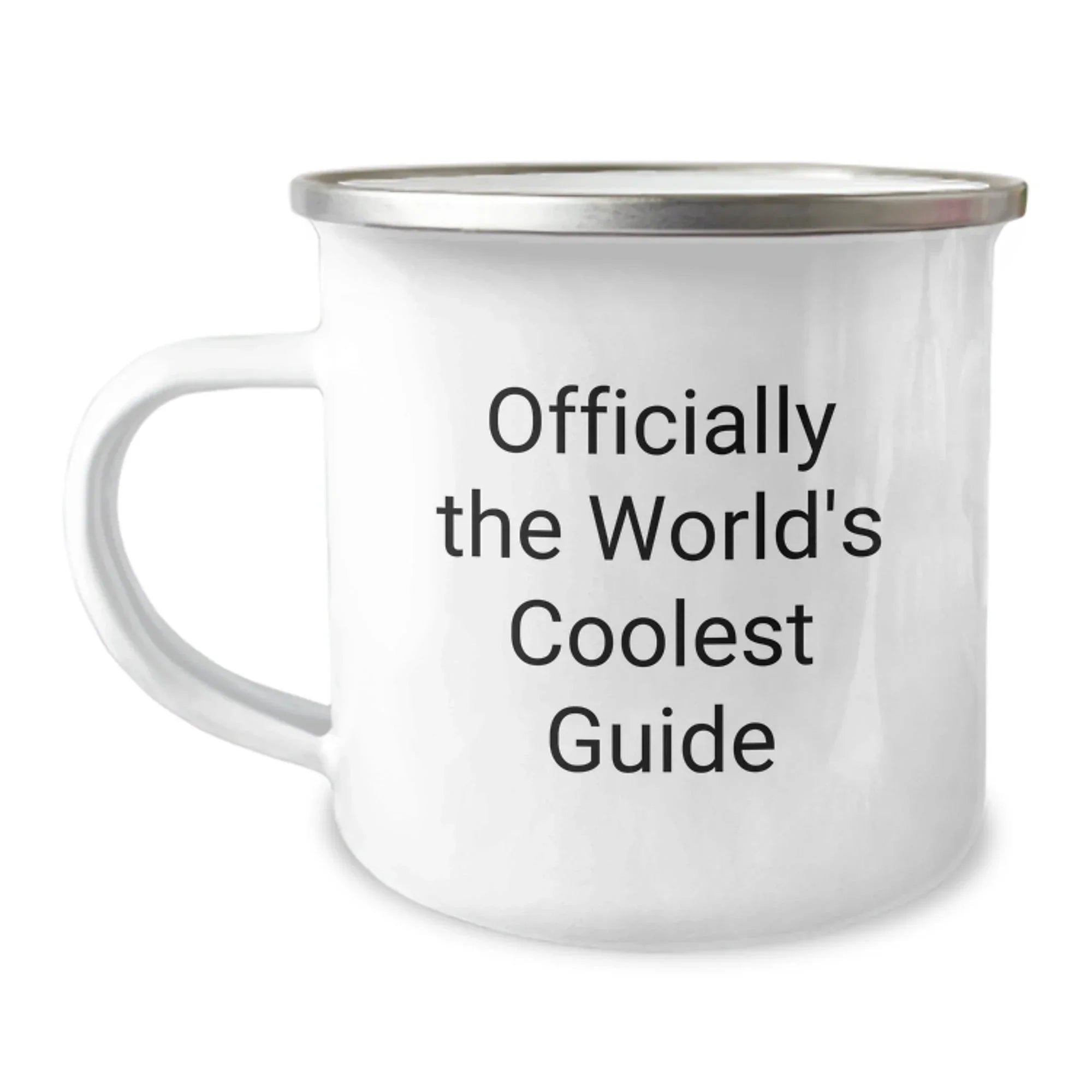 Camping Mugs for Guide Enthusiasts, Funny 'Officially The World's Coolest Guide' Gifts from Friends, Unique Graduation Mugs for Guide Lovers