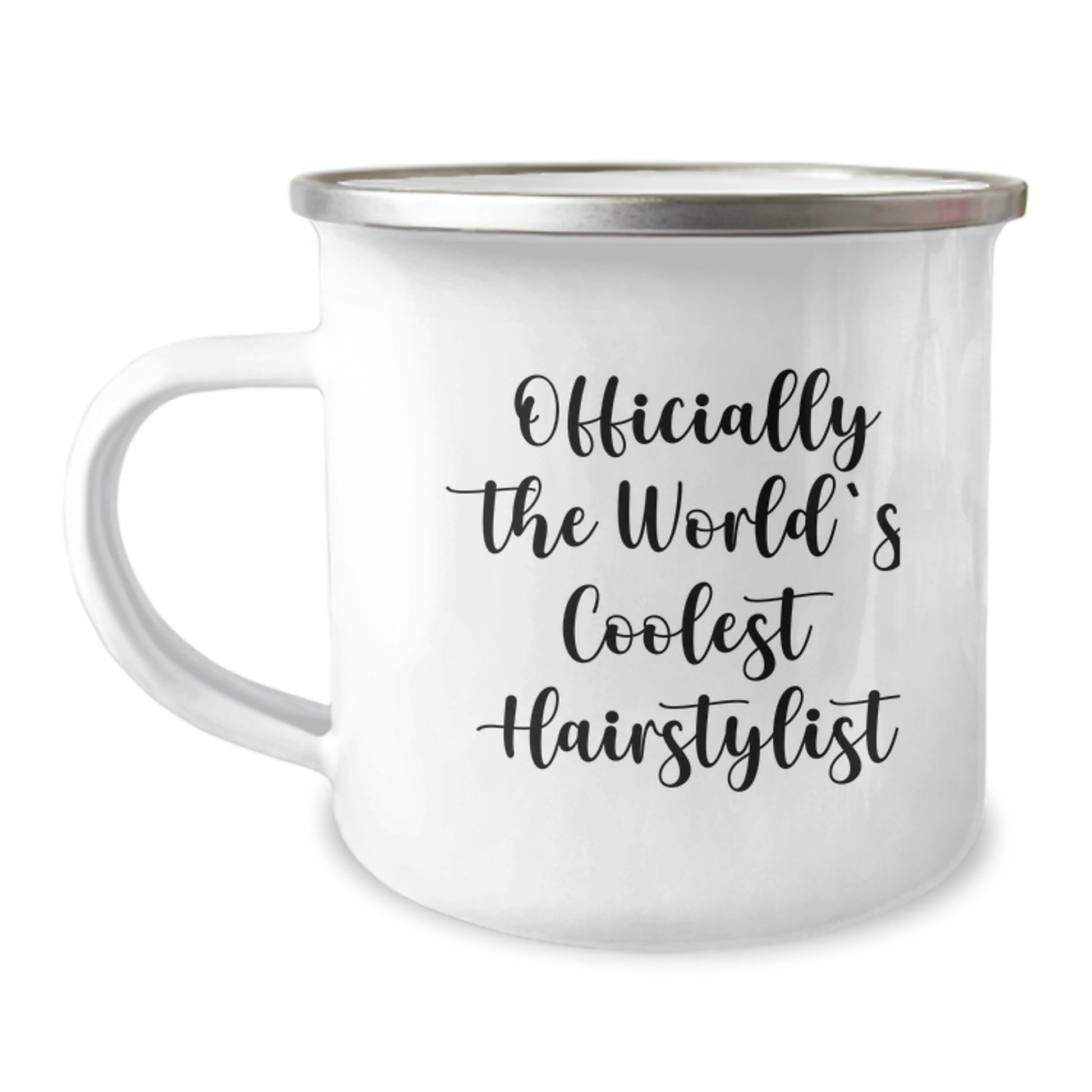 Hairstylist Camping Mug Gifts from Men for Officially The World's Coolest Hairstylist, Funny Graduation Unique Gifts for Hairstylist - Image 1