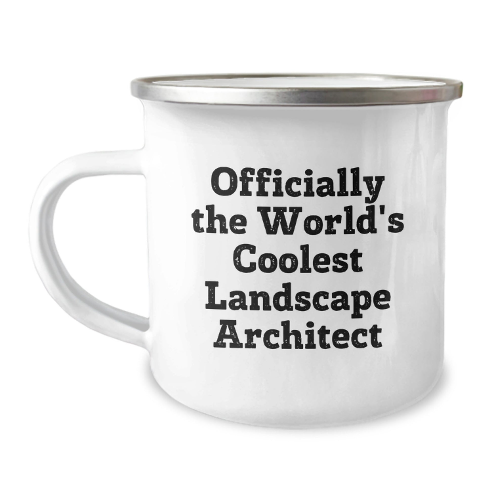 Funny Landscape Architect Camping Mug Gifts from Men to Friends, Christmas Unique Gifts for Landscape Architect, Officially The World's Coolest Landscape Architect Quote - Image 1