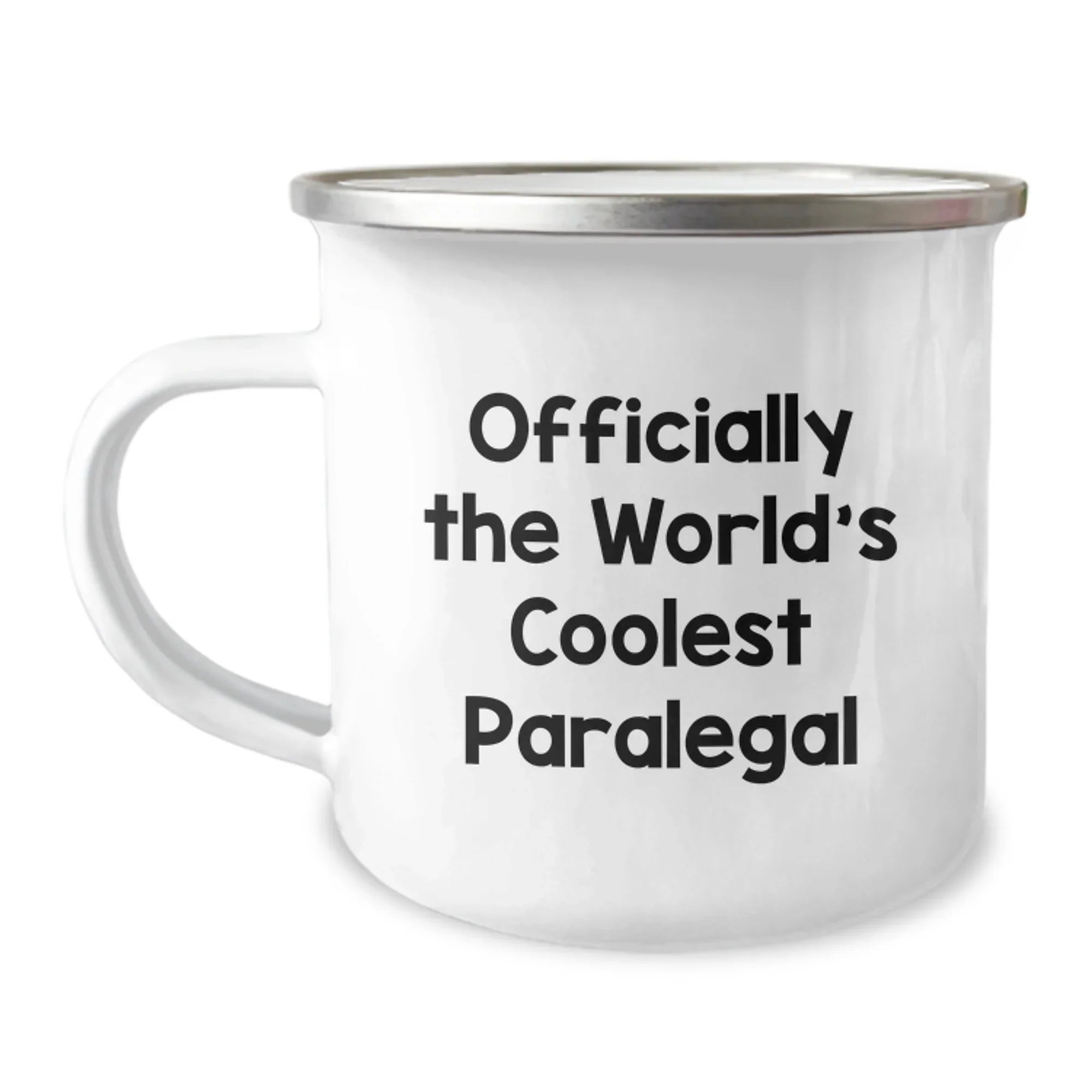 Funny Paralegal Christmas Unique Gifts for Paralegal Friends from Paralegal Coworkers, Officially The World's Coolest Paralegal Camping Mug, Funny Paralegal Coffee Mug for Paralegal