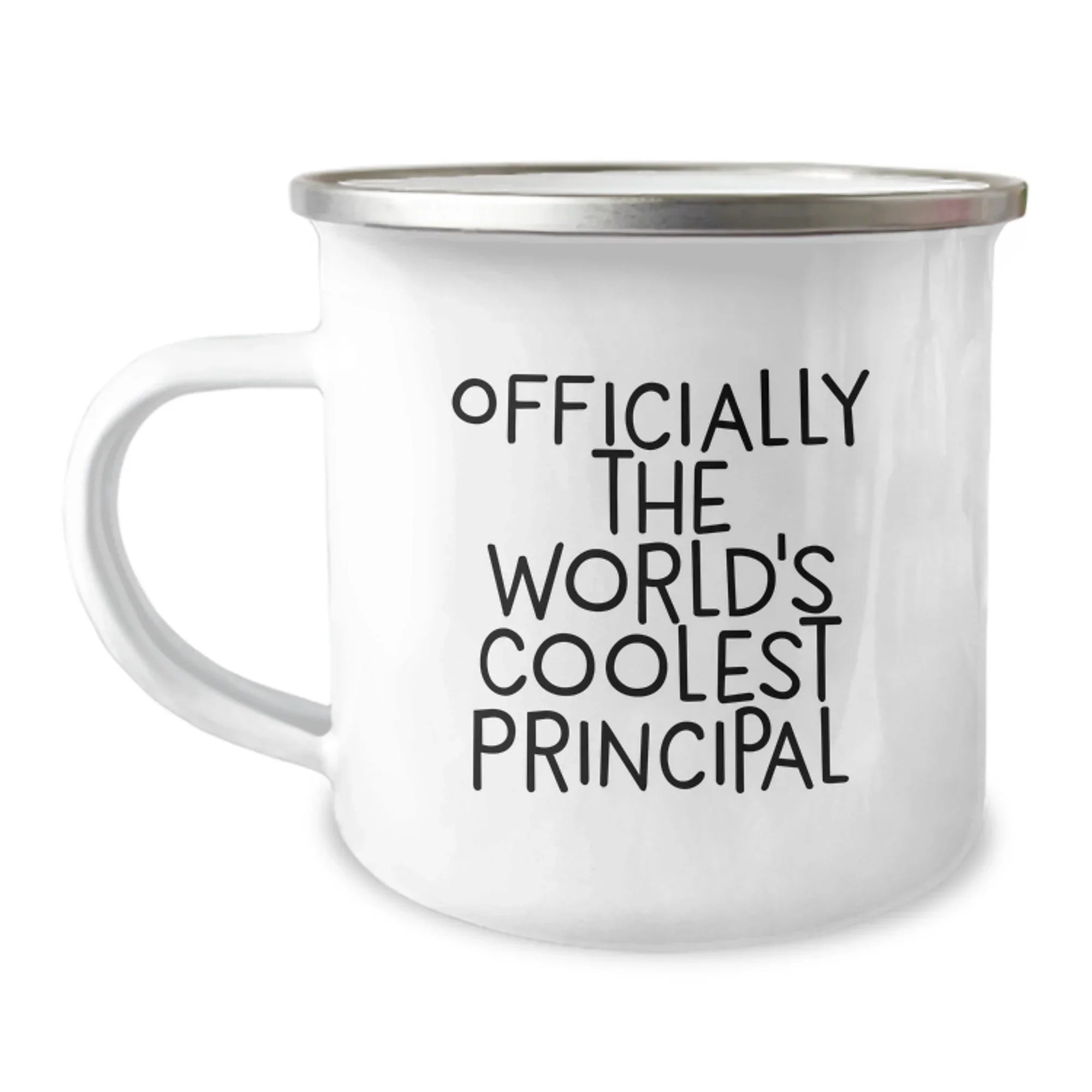 Funny Principal Gifts for Men from Friends - 'Officially The World's Coolest Principal' Christmas Unique Gifts, Principal Camping Mug