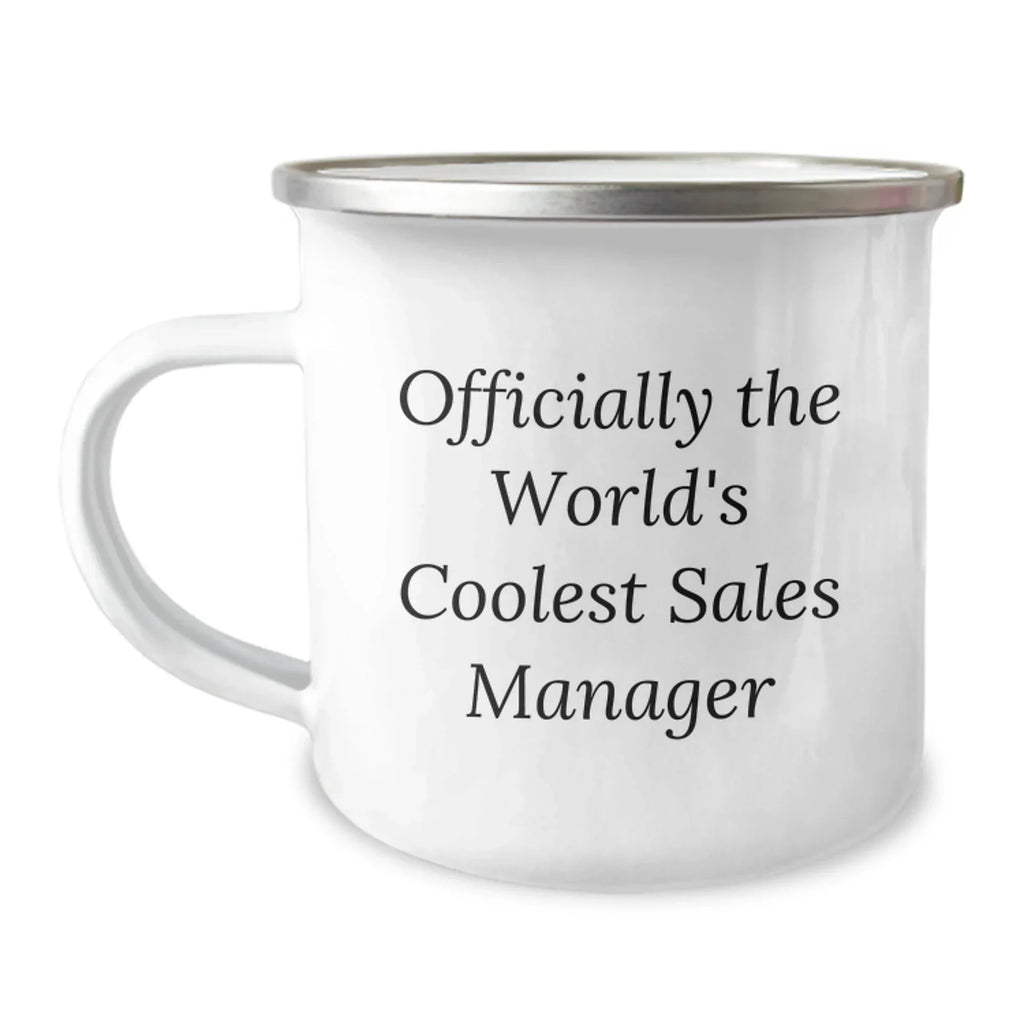 Funny Sales Manager Gifts from Men - Officially The World's Coolest Sales Manager Christmas Unique Gifts for Sales Manager, Camping Mug for Men, Women, Friends, Family