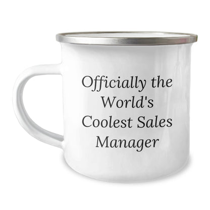 Funny Sales Manager Gifts from Men - Officially The World's Coolest Sales Manager Christmas Unique Gifts for Sales Manager, Camping Mug for Men, Women, Friends, Family - Image 1