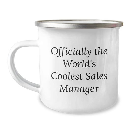 Funny Sales Manager Gifts from Men - Officially The World's Coolest Sales Manager Christmas Unique Gifts for Sales Manager, Camping Mug for Men, Women, Friends, Family - Image 1