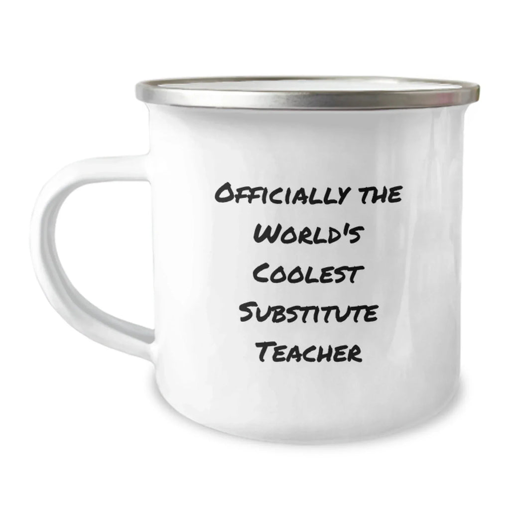 Funny Substitute Teacher Gifts for Men, Women, and Friends - Officially The World's Coolest Substitute Teacher Christmas Unique Gifts from Family