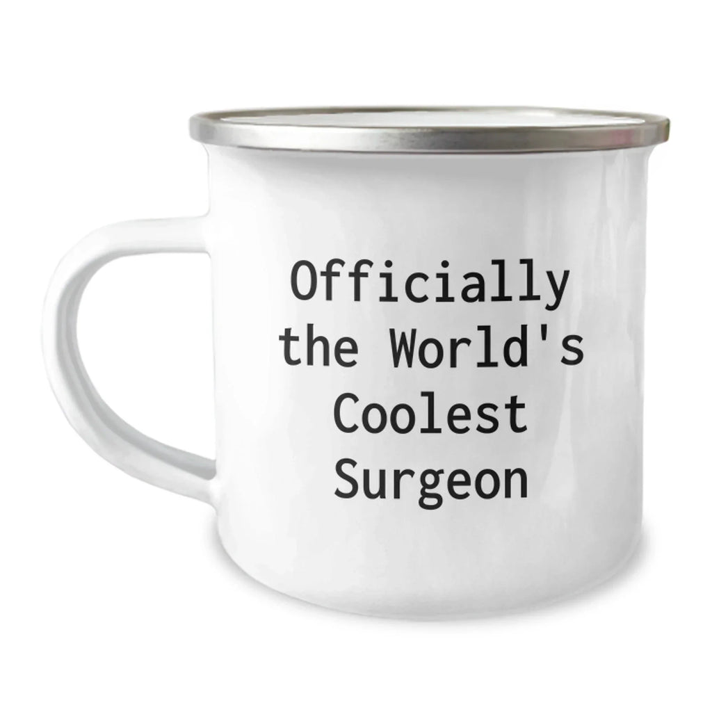 Funny Gifts from Friends for the World's Coolest Surgeon, Christmas Unique Gifts, Stainless Steel Camping Mug