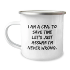 Funny CPA Gifts for Graduation - Cute Camping Mug, Inspirational Quote, Perfect for Friends, Family, or Coworkers who love CPAs, Gifts from Men to Women, Unique and Humorous Present for any CPA - Image 1