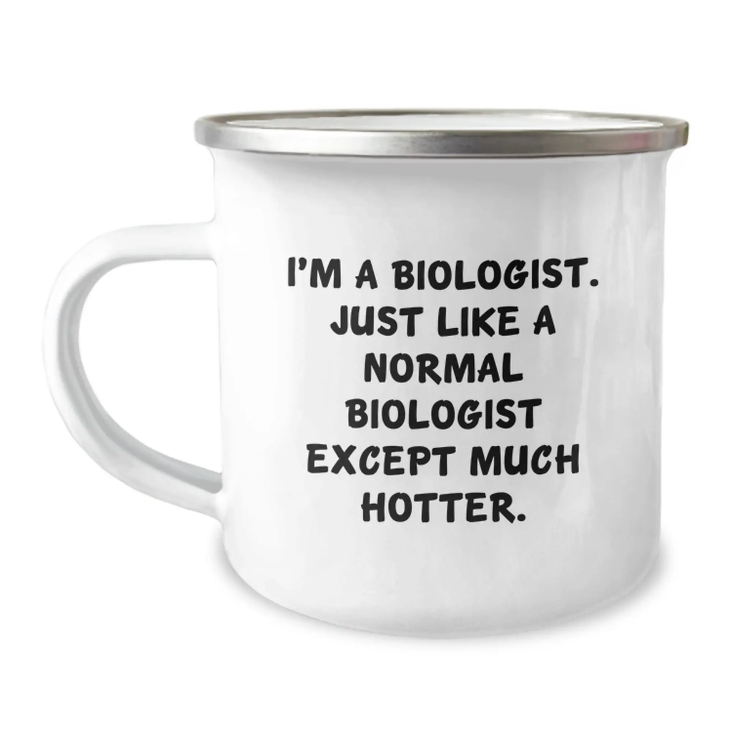 Funny Biologist Gifts from Friends for Graduation Unique Gifts - Camping Mug for Biologist Men - Image 1
