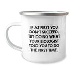 Funny Biologist Gifts from Friends for Men on Christmas Unique Ideas Camping Mug