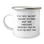 Funny Landscape Architect Gifts for Men from Family - Christmas Unique Mugs for Camping Enthusiasts with Inspirational Quote