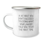Funny Lawyer Gifts for Men - Christmas Unique Lawyer Humor Camping Mug, Lawyer Jokes for Coworkers, Gifts from Friends