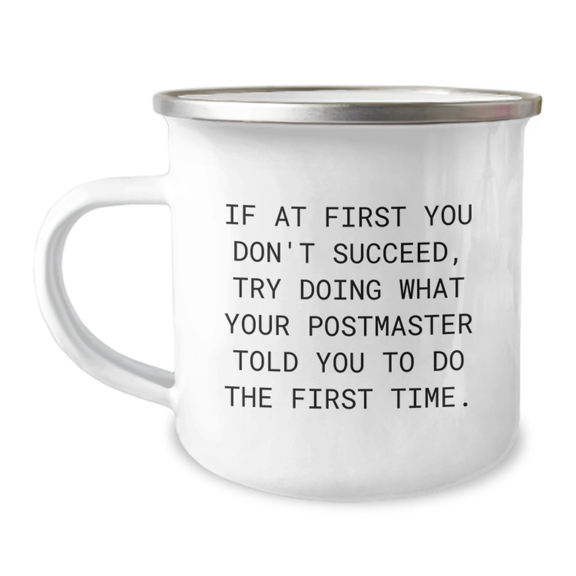 Funny Postmaster Gifts from Friends for Postmaster - Camping Mug with Quote - Unique Christmas Unique Gifts for Postmaster - Image 1