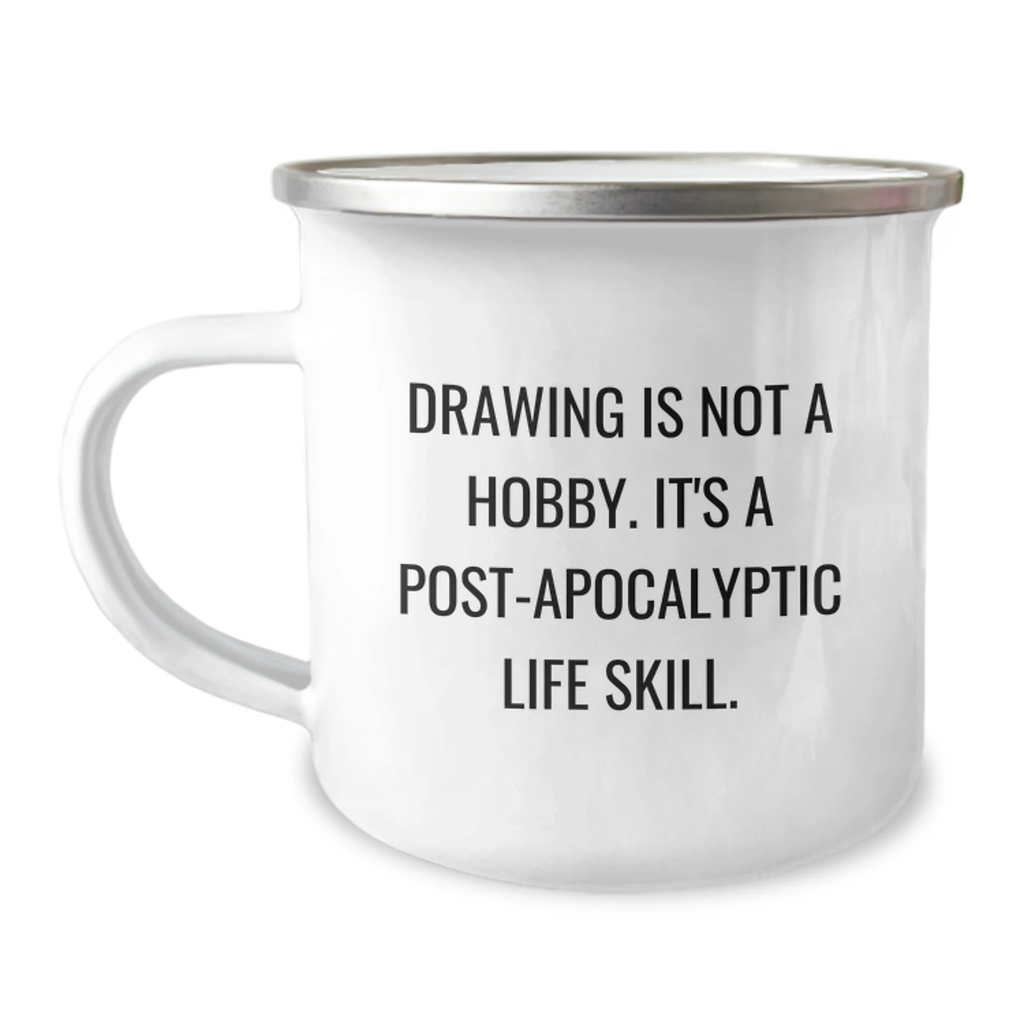 Funny Drawing Gifts from Friends for Christmas Camping Mug