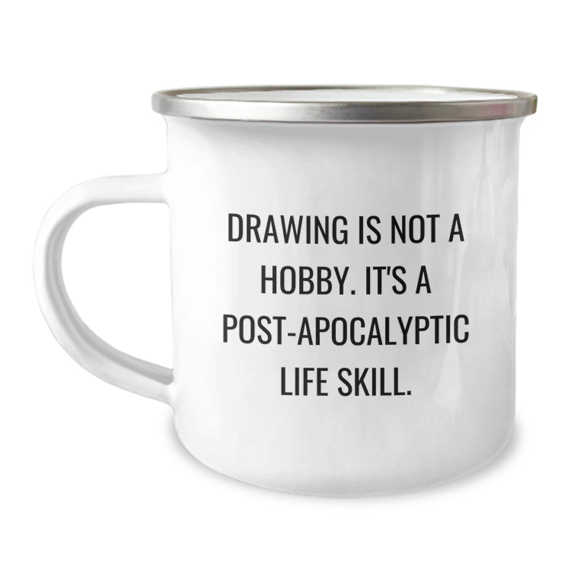 Funny Drawing Gifts from Friends for Christmas Camping Mug - Image 1
