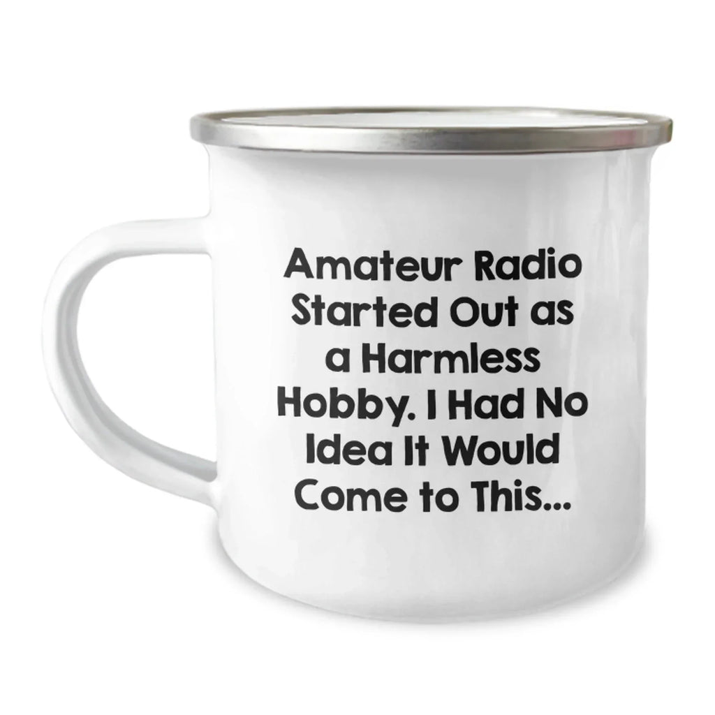 Funny Amateur Radio Christmas Unique Gifts from Friends to Amateur Radio Enthusiasts, Unique Camping Mug with Inspirational Quote, Perfect for Christmas Unique Gifts