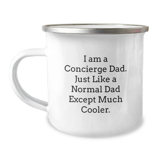 Funny Concierge Gifts for Men - I Am A Concierge Dad Funny Camping Mug, Christmas Unique Gifts from Family - Image 1