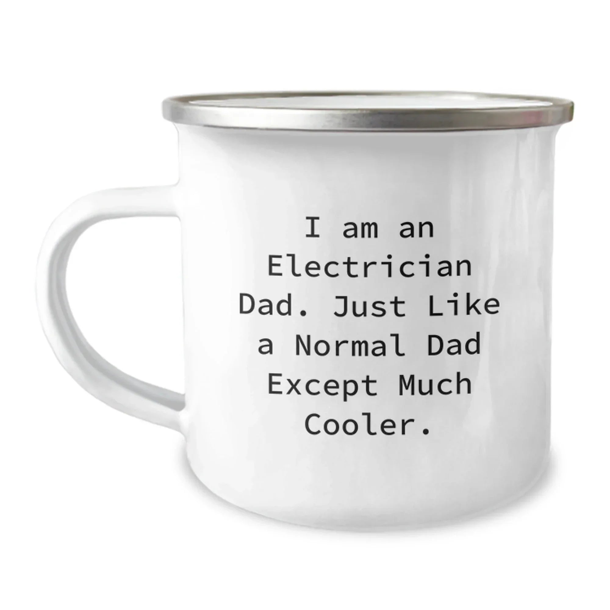 Electrician Dad Gifts from Family, Funny Camping Mug for Electrician Friends Christmas Unique Gifts, Funny Electrician Quote - Gifts for Electrician Men