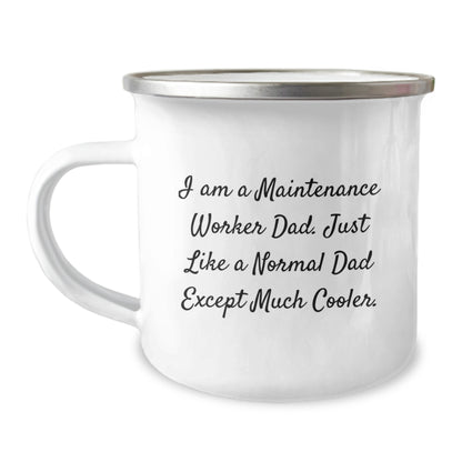 Funny Maintenance Worker Gifts from Dad, Gifts for Maintenance Worker, Camping Mug for Graduation - Image 1