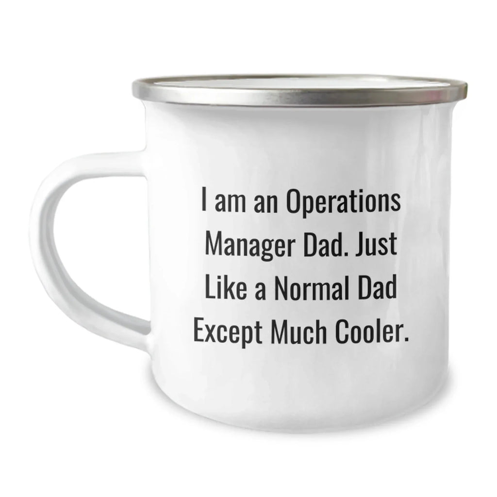 Funny Operations Manager Dad Camping Mug Gifts for Operations Manager Men, Christmas Unique Gifts from Dad, Perfect for Operations Manager Office