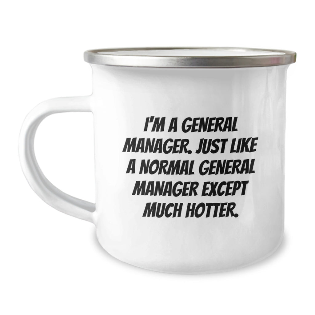 General Manager Gift For Him - Witty Keepsake Camping Mug - Image 1