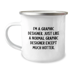 Graphic Designer Keepsake Camping Mug Birthday Gift for Him - Image 1