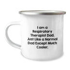Funny Respiratory Therapist Gifts for Dad - Unique Camping Mug for Christmas
