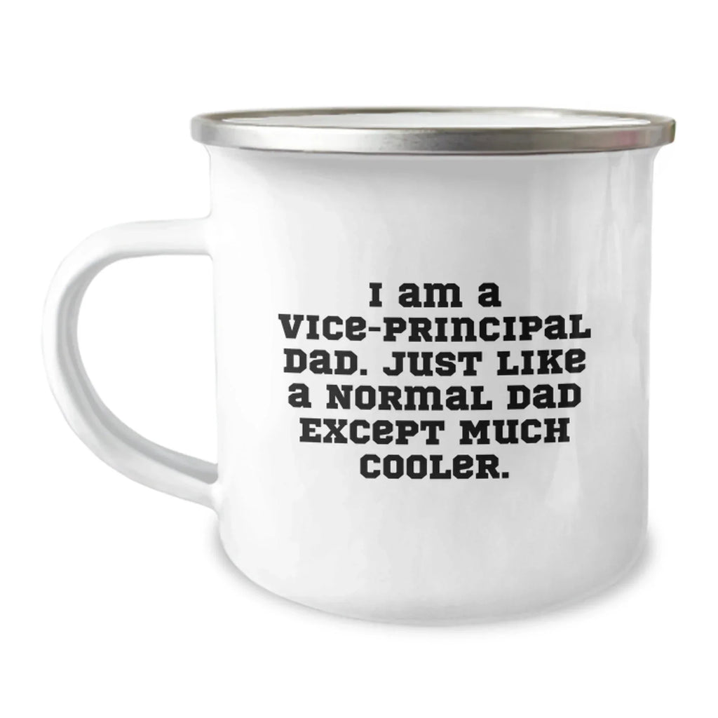 Funny Vice-principal Gifts from Dad, Vice-principal Dad Camping Mug, Christmas Unique Gifts for Vice-principal Dad