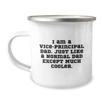Funny Vice-principal Gifts from Dad, Vice-principal Dad Camping Mug, Christmas Unique Gifts for Vice-principal Dad