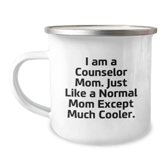 Counselor Mom Gifts Graduation Unique Camping Mug Funny Quote, Gifts from Mom to Counselor, Gifts for Counselor - Image 1